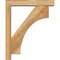 Ekena Millwork Westlake Block Rough Sawn Bracket w/ Offset Brace, Western Red Cedar, 4"W x 18"D x 22"H BKT0402X18X22WTL05RWR - alternate 2